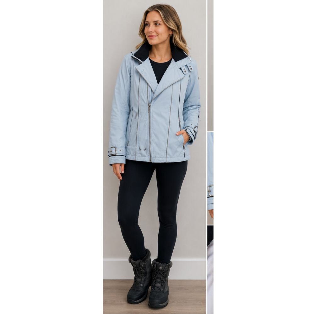 Spyder Blue Ski Jacket Womens Size 10 Winter Snow Coat Insulated